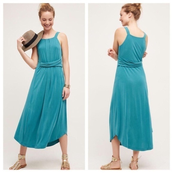 Anthropologie Azores Midi Halter Dress M - Picture 1 of 8